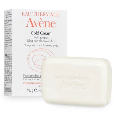 Avene Eau Thermale  Cold Cream Ultra Rich Cleansing Bar 100 g